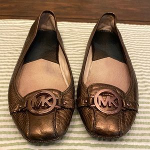 Michael Kors Bronze Ballet Flats Size 11